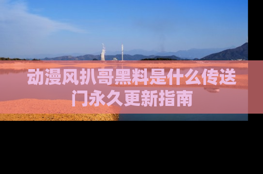 动漫风扒哥黑料是什么传送门永久更新指南
