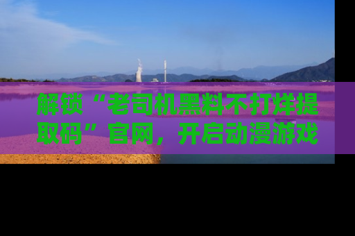 解锁“老司机黑料不打烊提取码”官网，开启动漫游戏的新次元之旅！