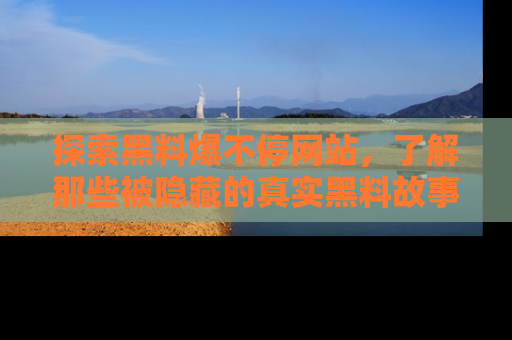 探索黑料爆不停网站，了解那些被隐藏的真实黑料故事