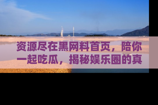 资源尽在黑网料首页,陪你一起吃瓜,揭秘娱乐圈的真实内幕