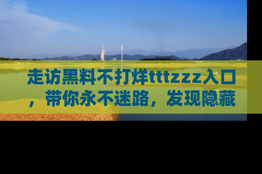 走访黑料不打烊tttzzz入口,带你永不迷路,发现隐藏的黑幕